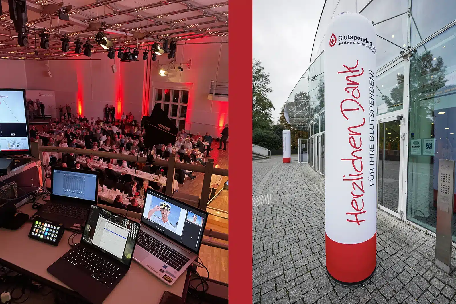 Realize Blutspendedienst Roadshowevent Technik Branding